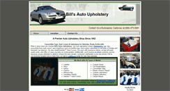 Desktop Screenshot of billsautoupholstery.net